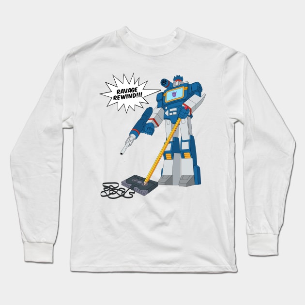 Soundwave Rewind Long Sleeve T-Shirt by gnotorious